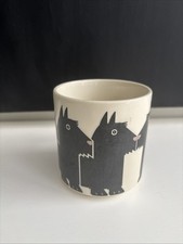 Taylor & NG Minimals 1984 3" Coffee Mug Cup Scottie Dogs Made in Japan