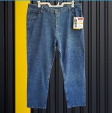 NWT Wrangler Men's Five Star Premium Relaxed Fit Straight Jeans Size 42 x 32