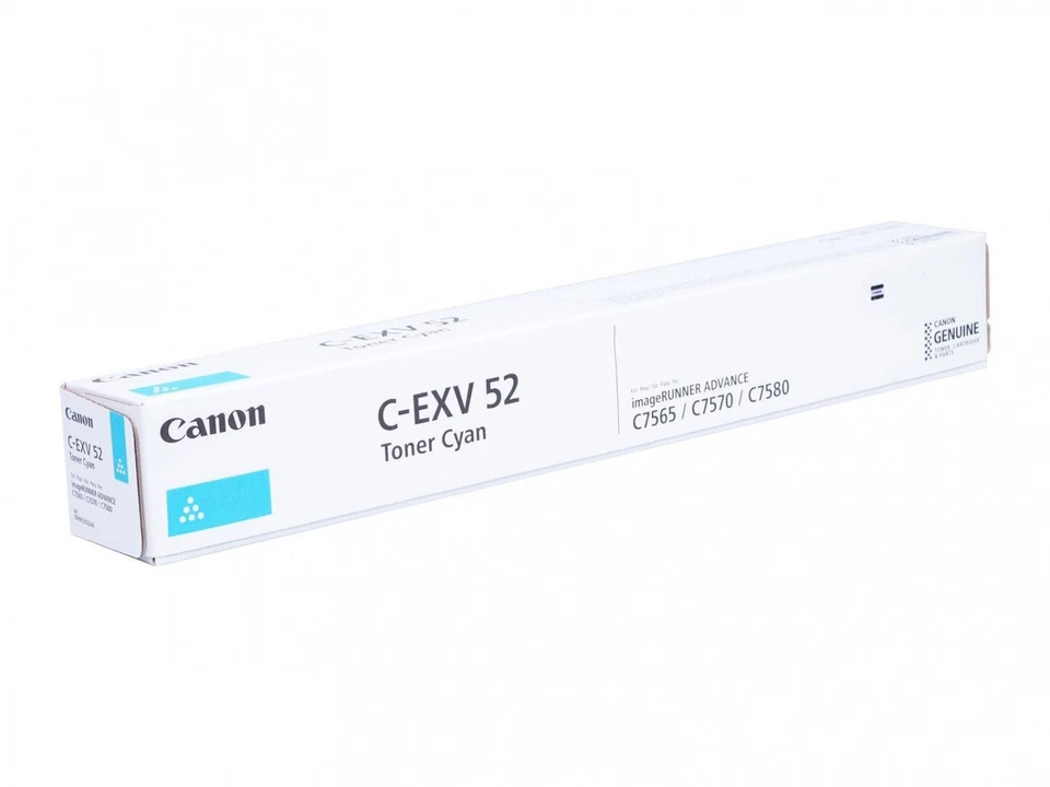 Canon C-EXV52C (0999C002) Cartouche de toner Cyan authentique (TVA incluse) - Photo 1/1