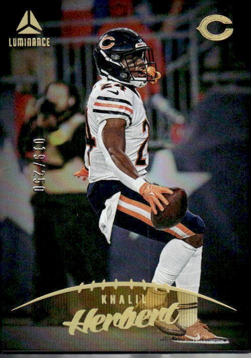 2023 Panini Luminance #12 Khalil Herbert Gold #/250