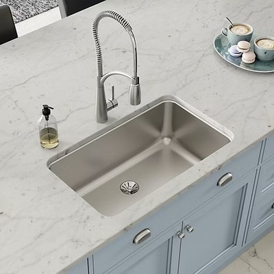 NEW Large Elkay Luxury Modern Stainless Steel Commercial Grade Sink  $1,495 MSRP