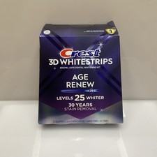 Crest 3D Whitestrips - Age Renew Levels 25 Whiter 21 Treatment -Open Box