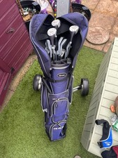 Dunlop Full Set Of Golf Clubs & Trolley.