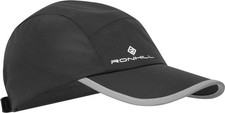 Ronhill Fortify Running Cap Black Reflective Waterproof Run Adjustable Hat Mens