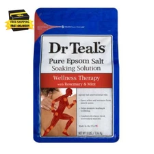 Epsom Salt Magnesium Soak, Wellness Therapy with Rosemary & Mint, 3 Lbs ⭐️⭐️⭐️⭐️