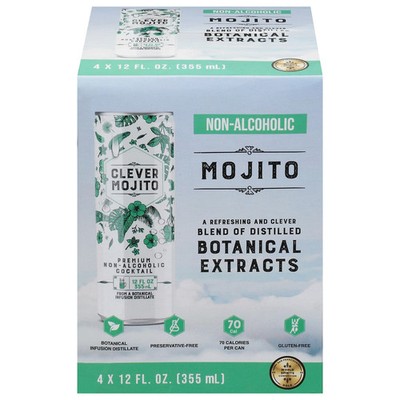 Clever Mixer Mojito Non-Alcoholic 4Pack 48 Fl Oz.