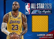 2026 Topps All-Star 2026 LEBRON JAMES RARE YELLOW PATCH LA LAKERS DIGITAL CARD