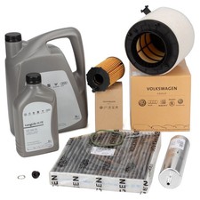 ORIGINAL AUDI Filterset 4-tlg + 6L 0W30 Motoröl A4 B8 A5 8T 8F Q5 SQ5 8R 3.0 TDI