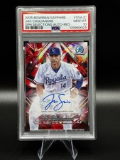 2025 Bowman Sapphire PSA 10 GEM Jac Caglianone /5 Red Sapphire Selections Auto