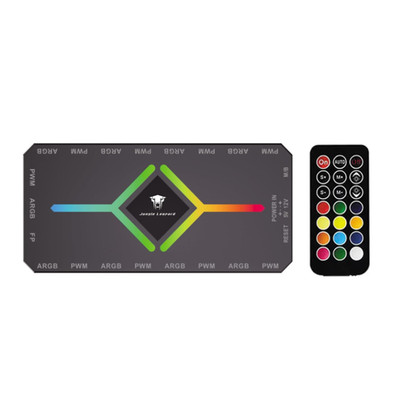 RGB Hub 9x ARGB 5V 3Pin 9x PWM 4Pin 18 Port