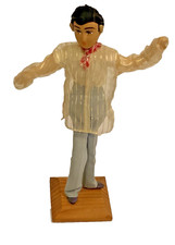 VTG  1970  s Phillippines Painted Cloth Face Doll Barong Tagalog Filipino 10  