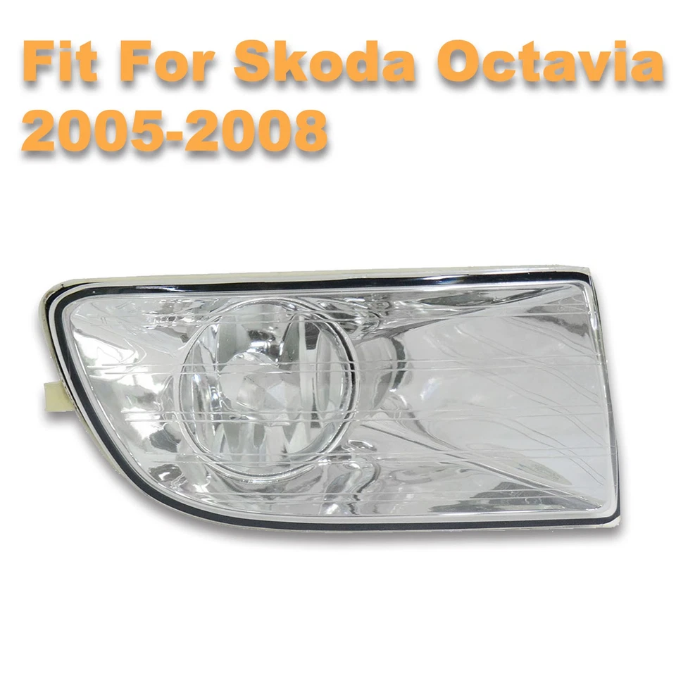 Right Front Bumper Light Fog Lamp Clear For Skoda Octavia 2005 2006 2007 2008 - Imagen 2 de 4