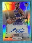 De'Aaron Fox 2021-22 Panini Prizm Auto Silver Sacramento Kings #FS-DAF