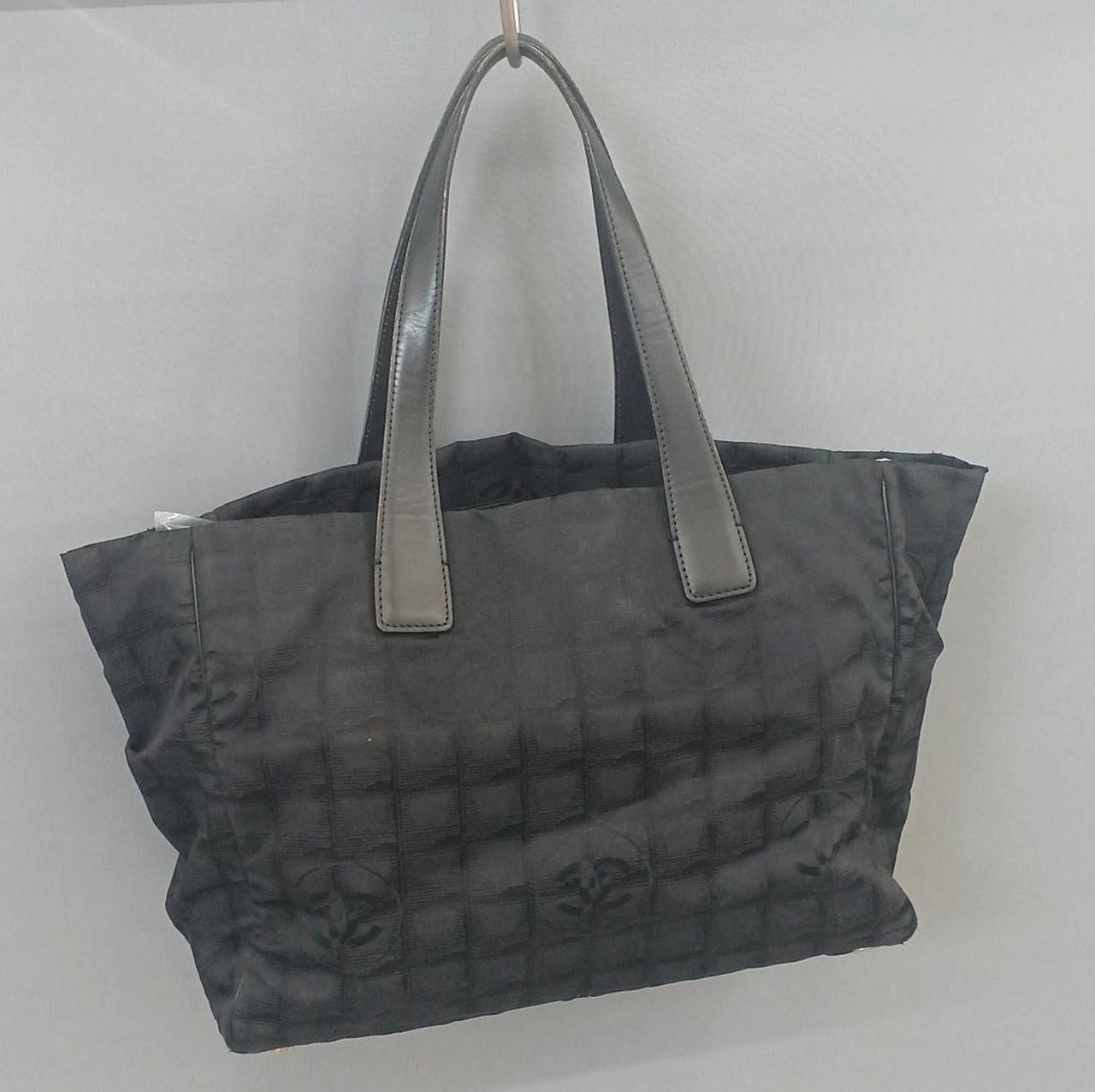 Chanel Black Travel Line Medium Tote Bag