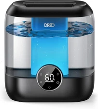 Dreo 6L Top Fill Humidifiers for Bedroom, 60H Runtime, 28 dB Quiet Supersized Co