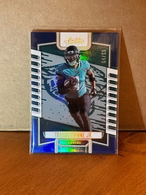 2023 Panini Absolute Football Travis Etienne Jr. Blue Spectrum /50