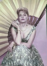 CONSTANCE TOWERS Oryginalne lata 50. piękne 5 x 7 kolorów glamour przezroczystość vv