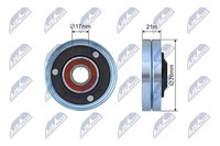 NTY Spannrolle, Keilrippenriemen RNK-AU-071 FüR Audi VW