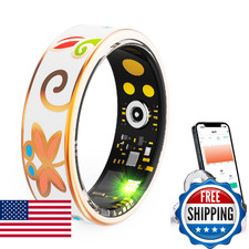 Smart Ring for Women Man, Health Fitness Tracker Ring, IP68 Waterproof Sleep Mon