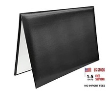 Blank Diploma Cover Holder 8.5x11 Inch Graduation Certificate - 1 Pack - Black