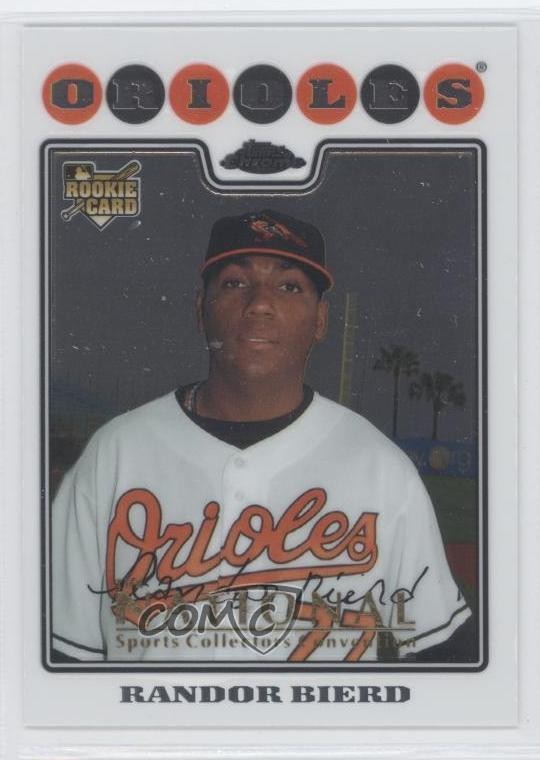 2008 Topps Chrome National Convention Randor Bierd #210 Rookie RC 0n2