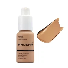 PHOERA Foundation,Flawless Soft Matte Oil 1 Fl Oz (Pack of 1), 105# Sand 