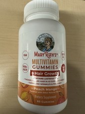 Mary Ruth  s Multivitamin Gummies  Hair Growth - Peach Mango 60 Gummies Exp 2026