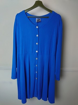 Sixteen 47 1647 Jersey Tunika Top Blau Gr. 3 24-26-28 Komfort Stretch 