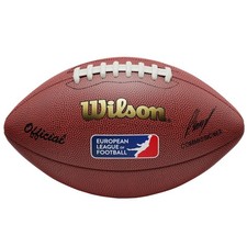 American football balls Unisex, Wilson European League Replica Ball, brown