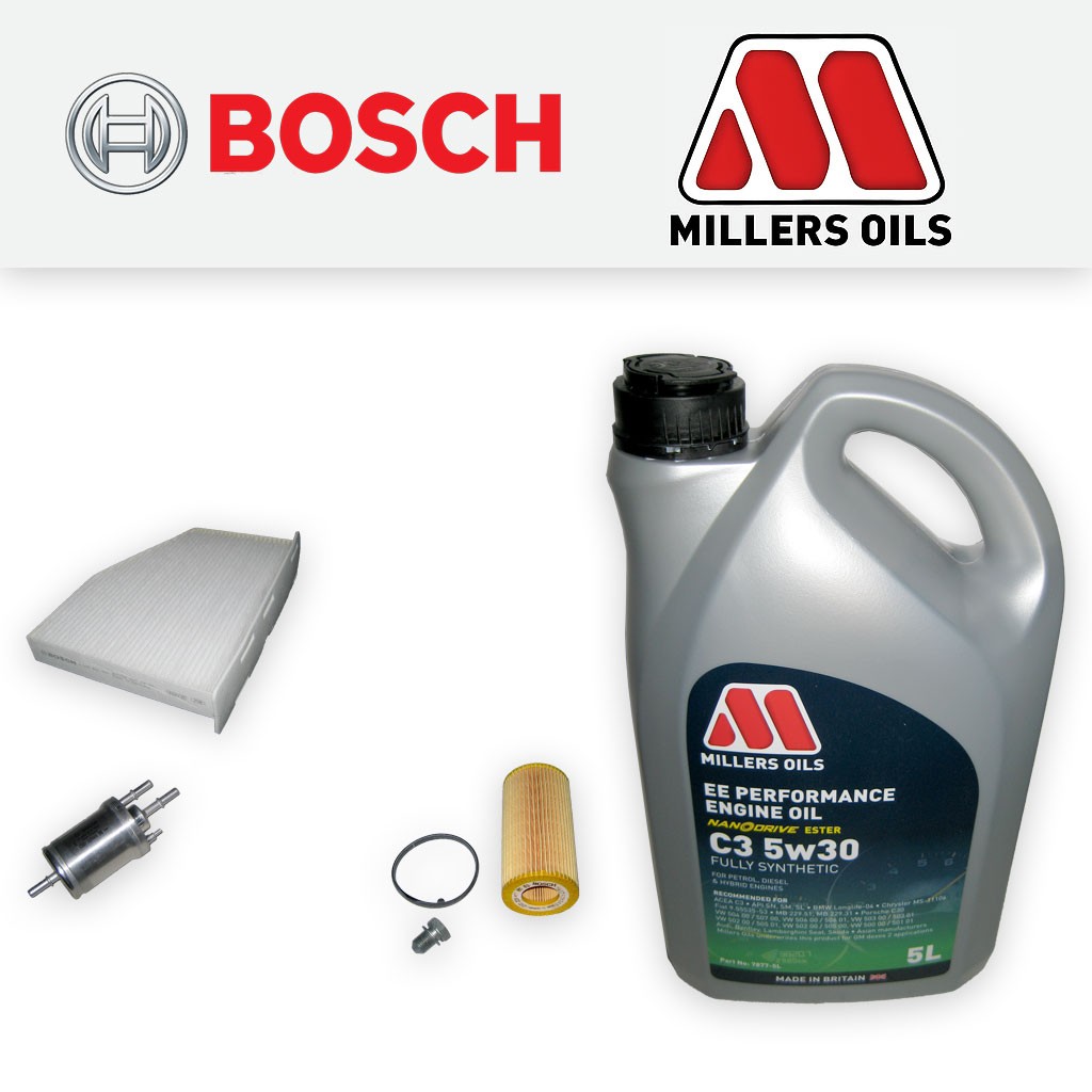 SERVICE KIT for AUDI TT (8J) TTS QUATTRO OIL FUEL CABIN FILTERS +OIL (2008-2014)