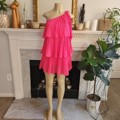 pink flowy mini dress Toperth Rose Pink Halter Cutout Flowy Mini Dress  Toperth