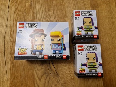 LEGO  BrickHeadz Toy Story 40553 Woody & Bo Peep +  2x 40552 Buzz Lightyear
