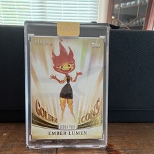 Topps 2025 Pixar Golden Icons Ember Lumen Serial Numbered Card Elemental