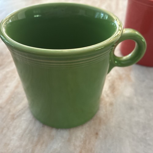 3 Fiesta Ware Multicolor Coffee Mugs Cups Ring Handle Homer Laughlin USA THREE - Picture 4 of 9