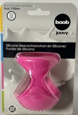 NEW Joovy Boob Silicone Sleeve Pink 5 Ounce No BPA/PVC 