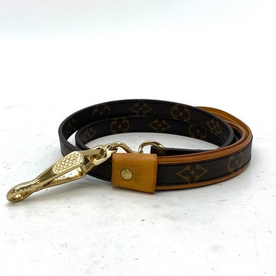 Louis Vuitton Monogram Baxter Dog Lead  Collar Set M58071 #GB74-147