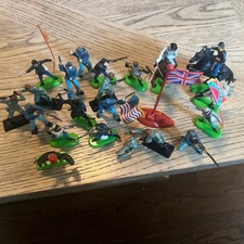 Britains Deetail 22 Pc Civil War Union Confederate Soldiers Cavalry USA