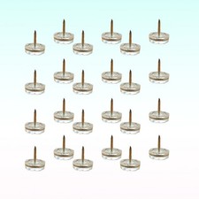 20 PCS Non-skid Rubber Bumpers Sliding Pads for Furniture Chair Gliders