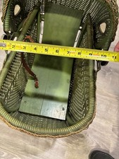 Antique Wicker Baby Carriage Buggy Vintage JC Penny "Mary Lou" Doll Carriage