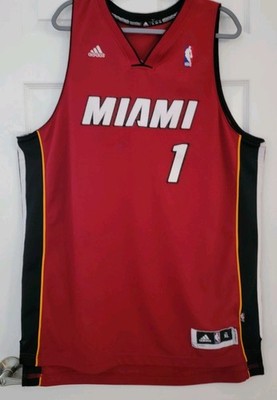 NBA Miami Heat Chris Bosh 1 Basketball Jersey. Mens XL Procut +2'' Length