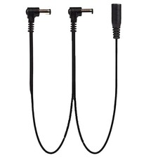 YTgilo 1 to 2 Guitar Effects Pedal Power Cable Multi Plug DC Line with Black