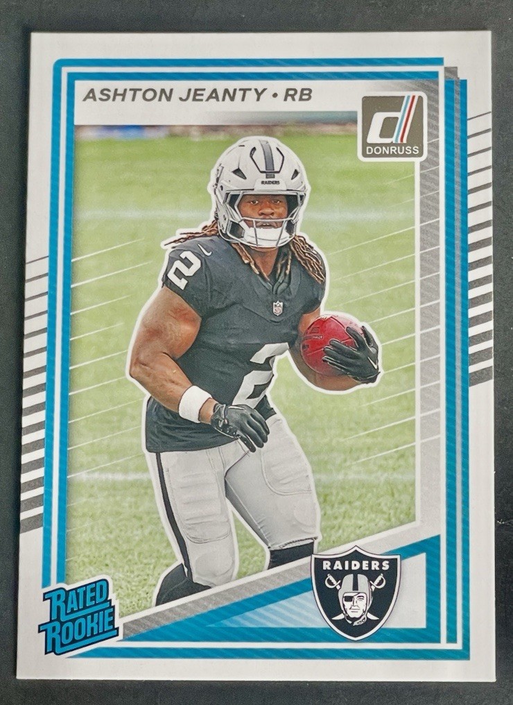 2025 Panini Donruss Ashton Jeanty Rated Rookie RC #305 Raiders