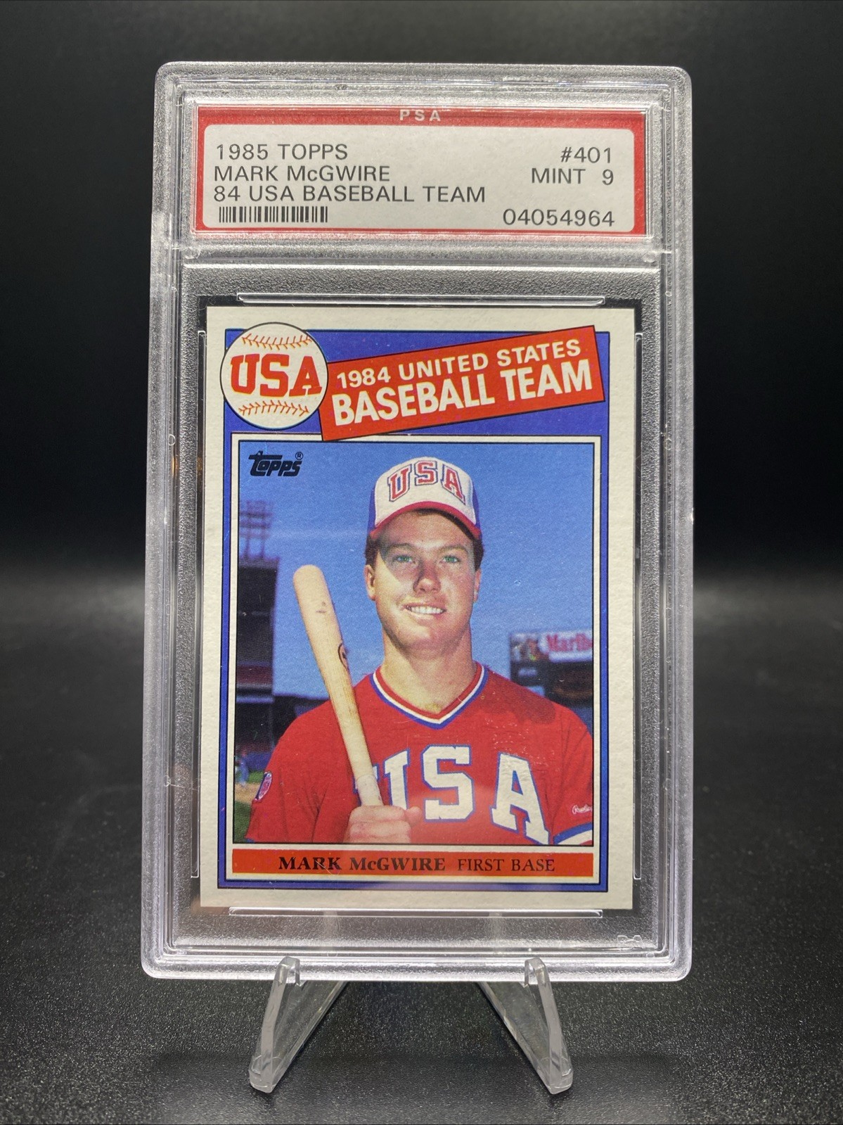 1985 Topps - Mark McGwire #401 (RC) PSA 9