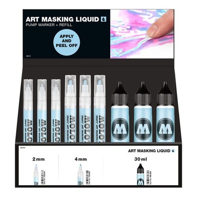Molotow Art Masking Liquid Complete Set 30er Sales Display