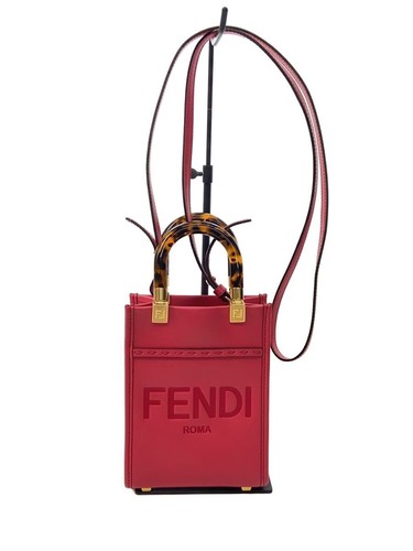 FENDI Shoulder Bag/FENDI/Pink/Leather/PNK/8BS051 ABVL F1HB7/Mini Sunshine
