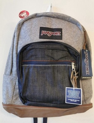 NWT Jansport right pack TYP7school backpack laptop sleeve suede bottom Gray  | eBay