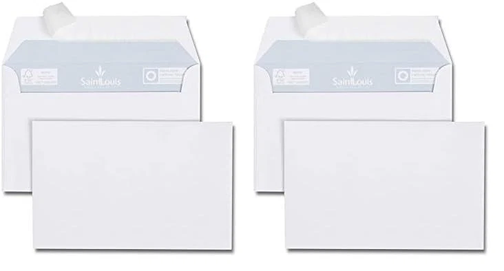 Enveloppes blanches GPV 90x140 mm 100 g/m² sans fenêtre x25 - Photo 4/4