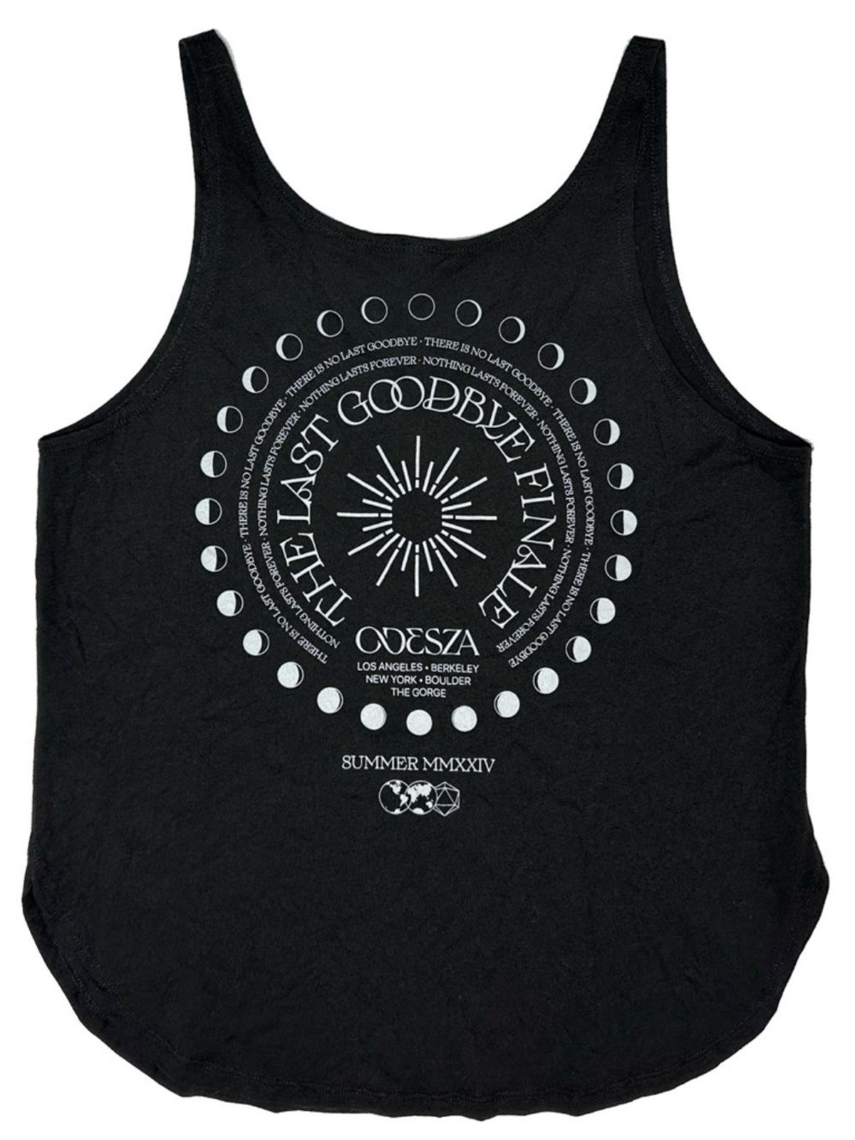 The Last Goodbye Phases Moon Narrow Cut Moon Tank Band Concert