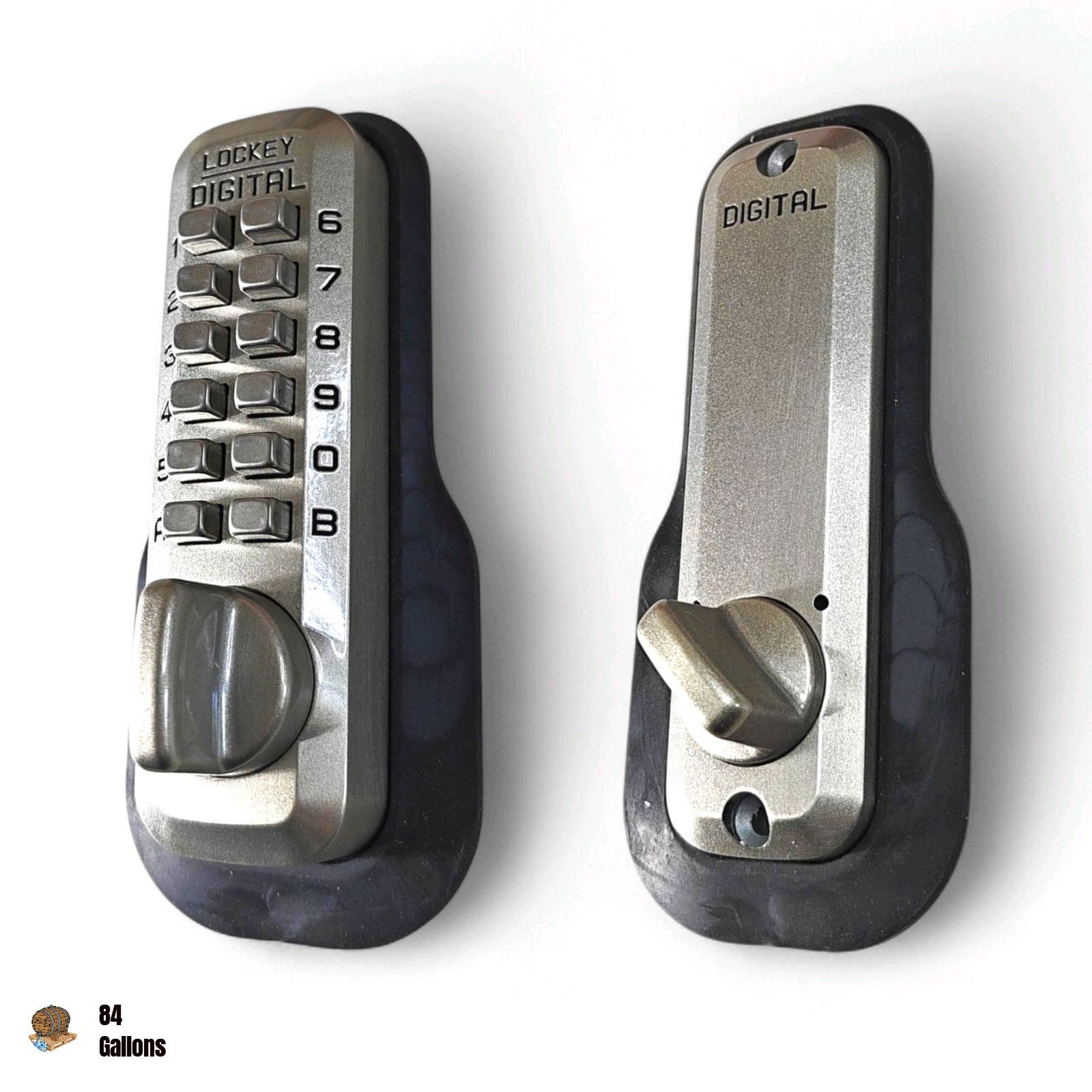 Single Cylinder Keyless Electronic Deadbolt Finish: Satin Nickel Brass