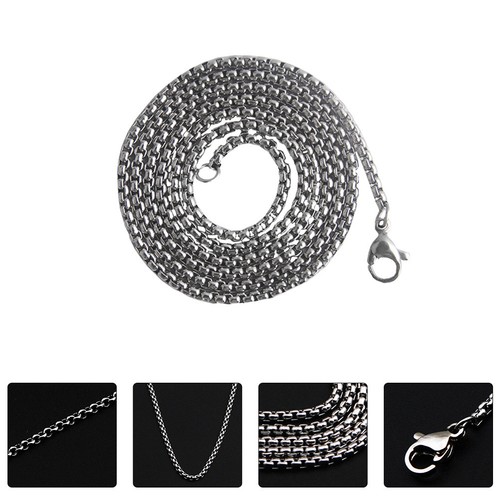 Collier en acier inoxydable pour femmes, Style Simple, sans pendentif, 1 pièce - Foto 9 di 12